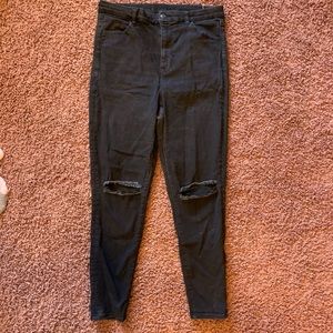 American eagle high- waisted black jeans